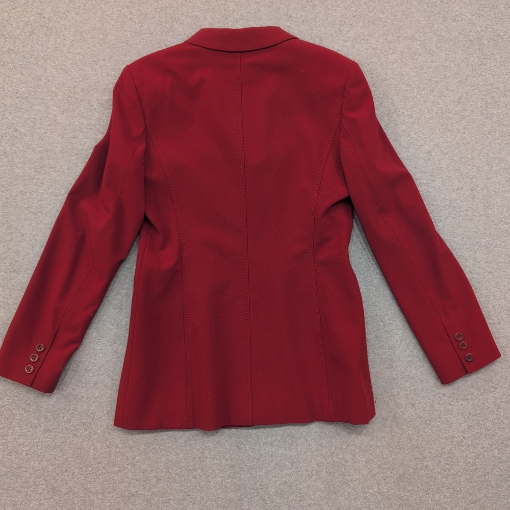 Casual Corner Stretch Red Blazer Jacket Women Size Petite Professional Size 6 - Picture 4 of 4